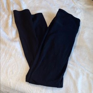 garage black leggings